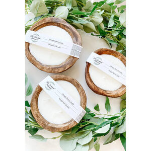 Dough Bowl Candle - 4"